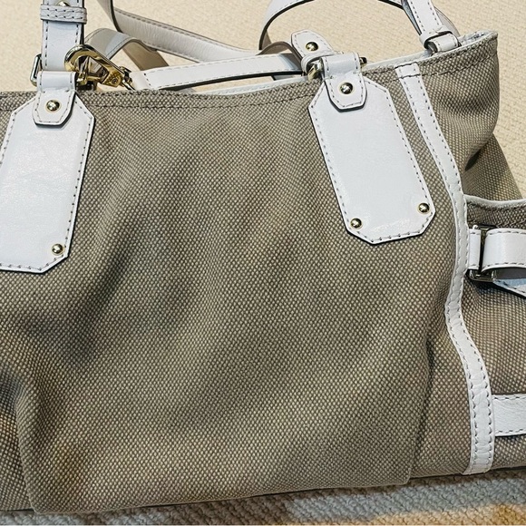 Canvas and leather Michael Kors handbag - Picture 2 of 4